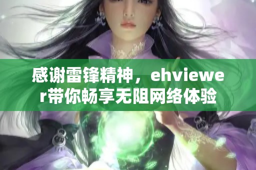 感谢雷锋精神，ehviewer带你畅享无阻网络体验