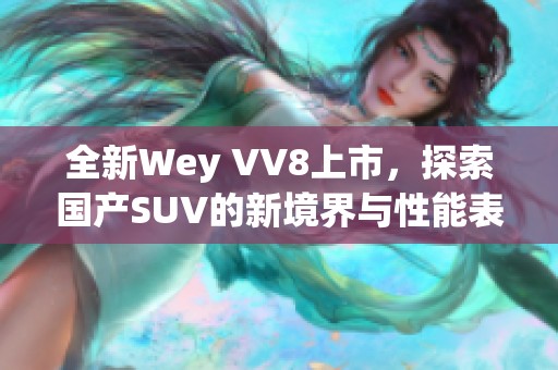 全新Wey VV8上市，探索国产SUV的新境界与性能表现