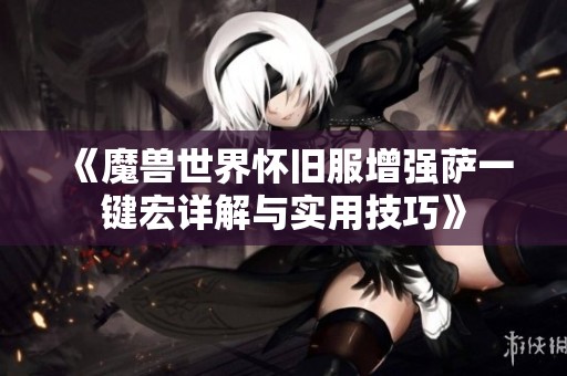 《魔兽世界怀旧服增强萨一键宏详解与实用技巧》