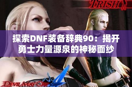 探索DNF装备辞典90：揭开勇士力量源泉的神秘面纱