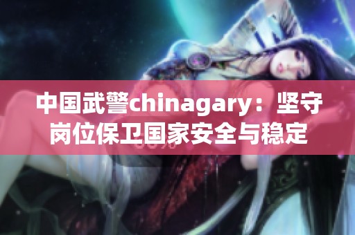 中国武警chinagary：坚守岗位保卫国家安全与稳定