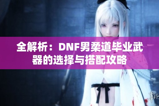 全解析：DNF男柔道毕业武器的选择与搭配攻略