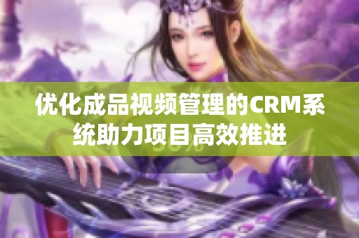 优化成品视频管理的CRM系统助力项目高效推进