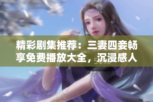 精彩剧集推荐：三妻四妾畅享免费播放大全，沉浸感人故事