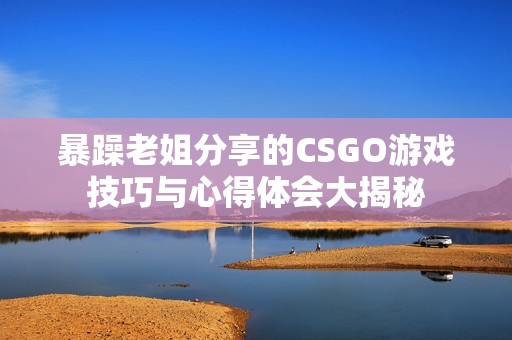 暴躁老姐分享的CSGO游戏技巧与心得体会大揭秘