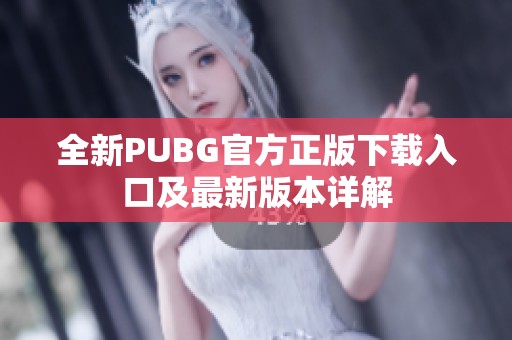 全新PUBG官方正版下载入口及最新版本详解