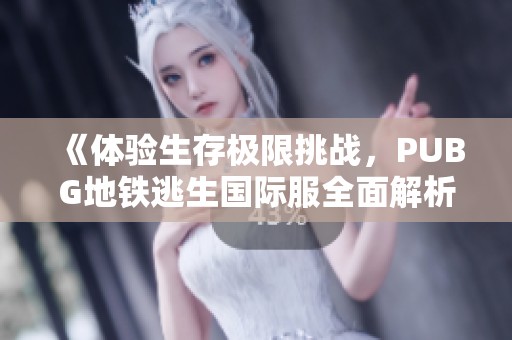 《体验生存极限挑战，PUBG地铁逃生国际服全面解析》