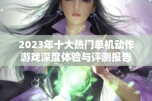 2023年十大热门单机动作游戏深度体验与评测报告