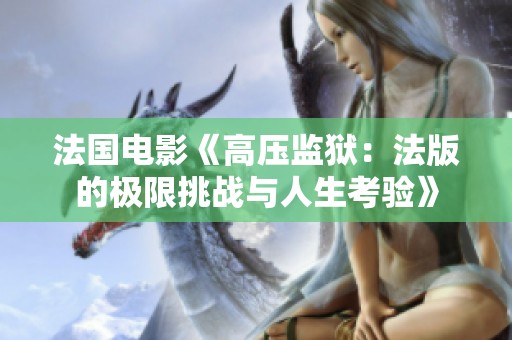 法国电影《高压监狱：法版的极限挑战与人生考验》
