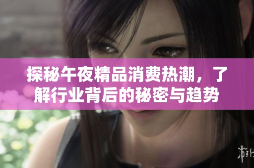 探秘午夜精品消费热潮，了解行业背后的秘密与趋势