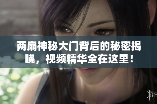 两扇神秘大门背后的秘密揭晓，视频精华全在这里！