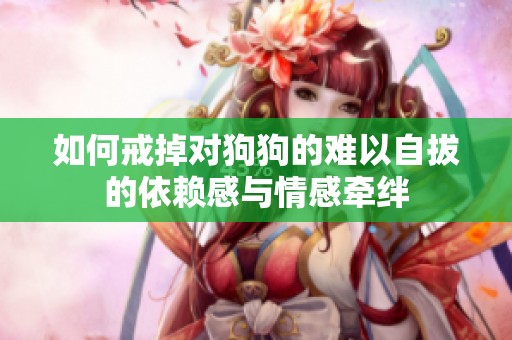 如何戒掉对狗狗的难以自拔的依赖感与情感牵绊