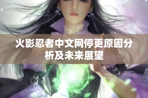 火影忍者中文网停更原因分析及未来展望