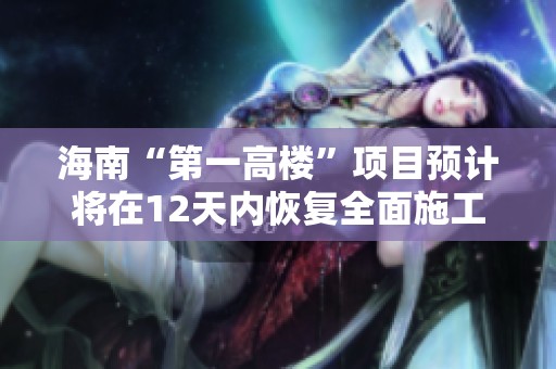 海南“第一高楼”项目预计将在12天内恢复全面施工进度