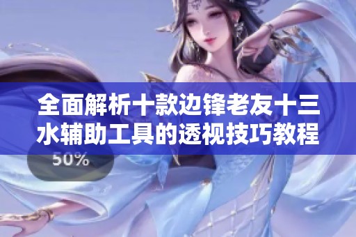 全面解析十款边锋老友十三水辅助工具的透视技巧教程