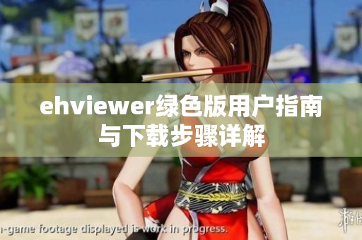 ehviewer绿色版用户指南与下载步骤详解