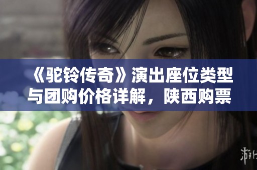 《驼铃传奇》演出座位类型与团购价格详解，陕西购票攻略一览