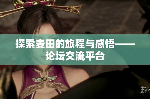 探索麦田的旅程与感悟——论坛交流平台
