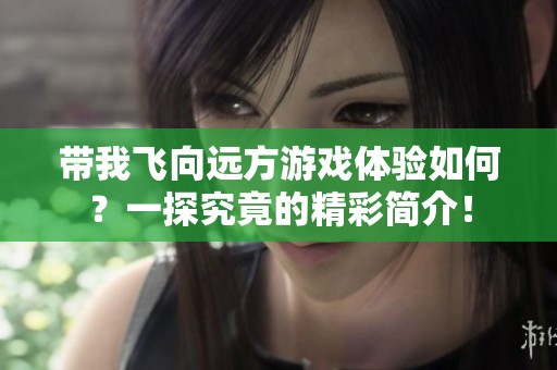 带我飞向远方游戏体验如何？一探究竟的精彩简介！