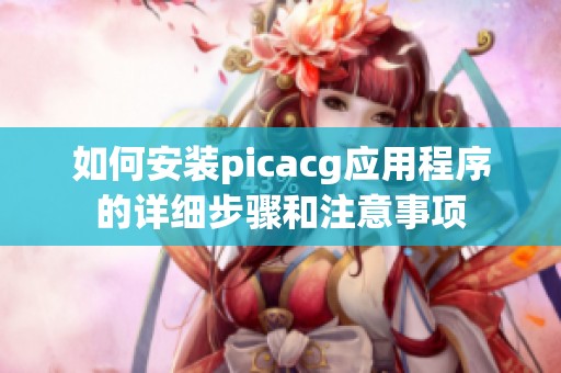 如何安装picacg应用程序的详细步骤和注意事项