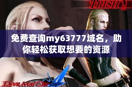 免费查询my63777域名，助你轻松获取想要的资源