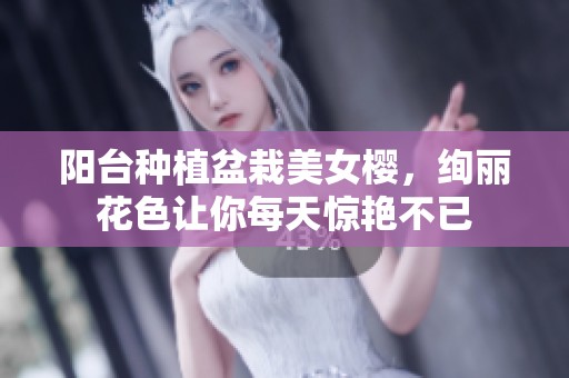 阳台种植盆栽美女樱，绚丽花色让你每天惊艳不已