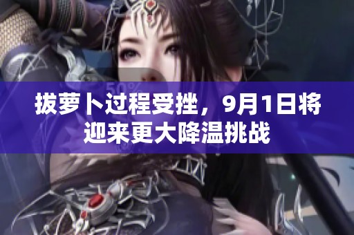 拔萝卜过程受挫，9月1日将迎来更大降温挑战