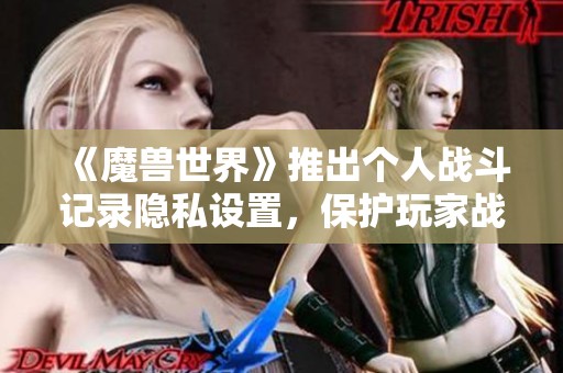 《魔兽世界》推出个人战斗记录隐私设置，保护玩家战斗信息安全