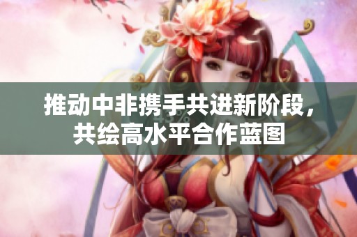 推动中非携手共进新阶段，共绘高水平合作蓝图