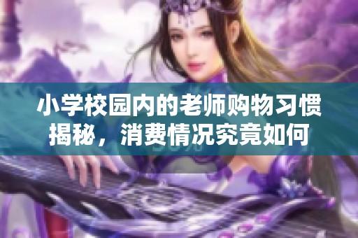 小学校园内的老师购物习惯揭秘，消费情况究竟如何