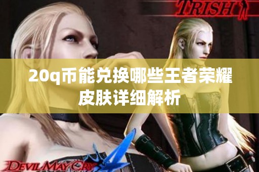 20q币能兑换哪些王者荣耀皮肤详细解析