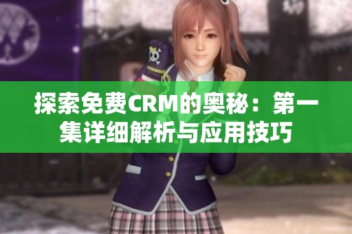 探索免费CRM的奥秘：第一集详细解析与应用技巧