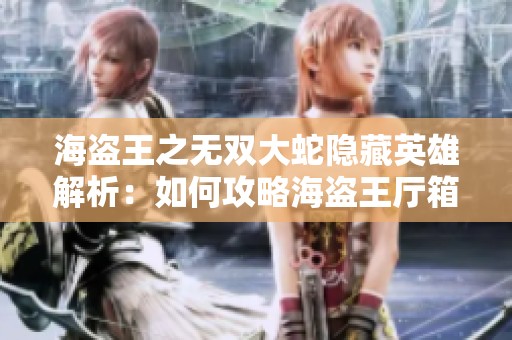 海盗王之无双大蛇隐藏英雄解析：如何攻略海盗王厅箱子