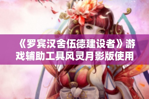 《罗宾汉舍伍德建设者》游戏辅助工具风灵月影版使用指南与操作详解