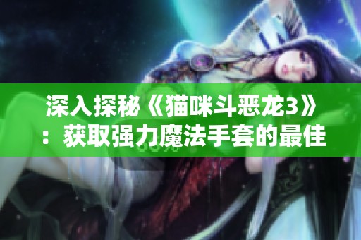 深入探秘《猫咪斗恶龙3》：获取强力魔法手套的最佳攻略与技巧