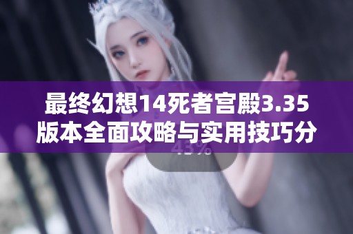 最终幻想14死者宫殿3.35版本全面攻略与实用技巧分享