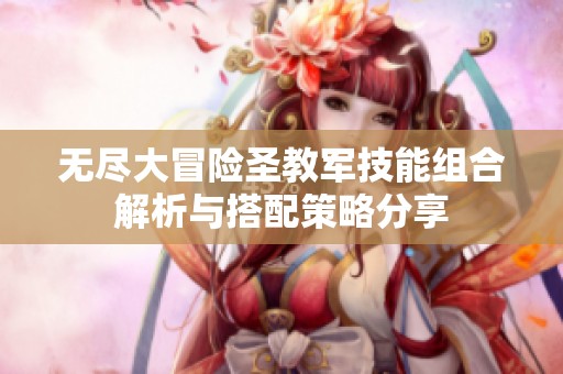 无尽大冒险圣教军技能组合解析与搭配策略分享
