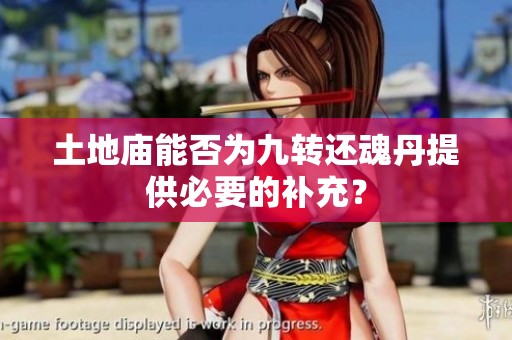 土地庙能否为九转还魂丹提供必要的补充？