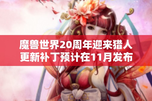 魔兽世界20周年迎来猎人更新补丁预计在11月发布