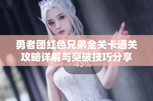 勇者团红色兄弟全关卡通关攻略详解与突破技巧分享