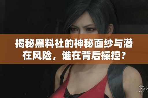 揭秘黑料社的神秘面纱与潜在风险，谁在背后操控？