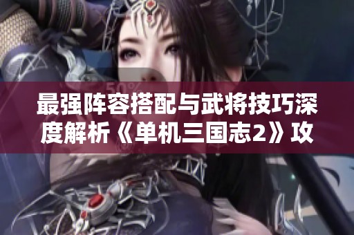 最强阵容搭配与武将技巧深度解析《单机三国志2》攻略