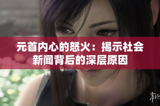 元首内心的怒火：揭示社会新闻背后的深层原因