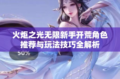 火炬之光无限新手开荒角色推荐与玩法技巧全解析
