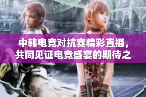 中韩电竞对抗赛精彩直播，共同见证电竞盛宴的期待之战