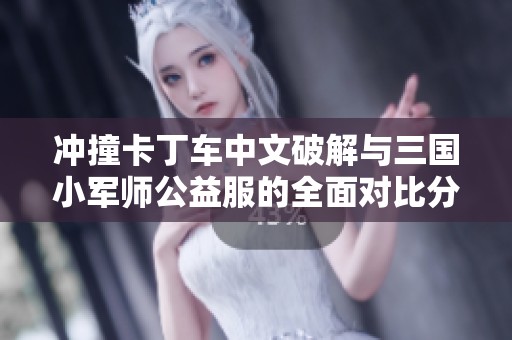 冲撞卡丁车中文破解与三国小军师公益服的全面对比分析