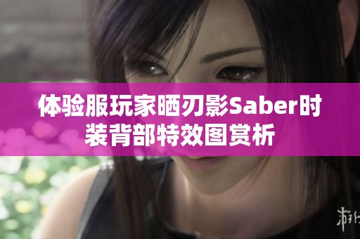 体验服玩家晒刃影Saber时装背部特效图赏析