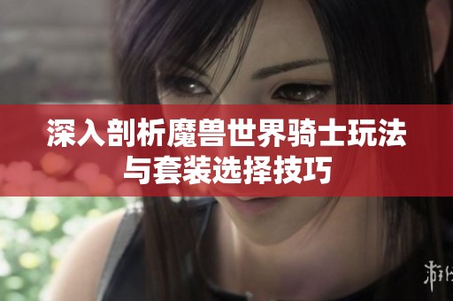 深入剖析魔兽世界骑士玩法与套装选择技巧