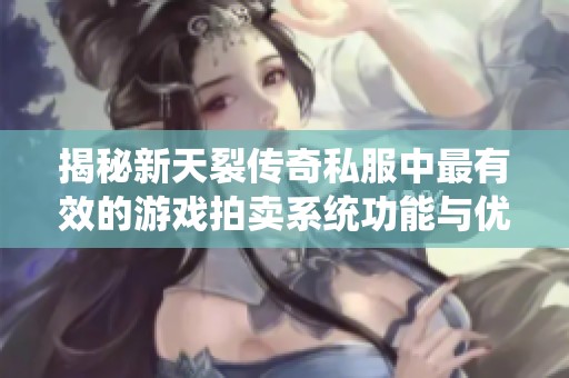 揭秘新天裂传奇私服中最有效的游戏拍卖系统功能与优势