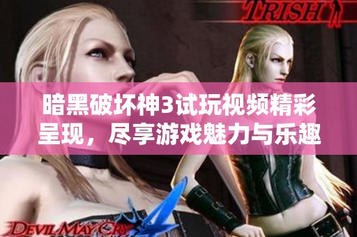 暗黑破坏神3试玩视频精彩呈现，尽享游戏魅力与乐趣